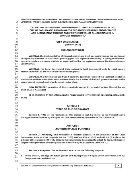 baguio city ordinances|Baguio City Comprehensive Zoning Ordinance PDF .